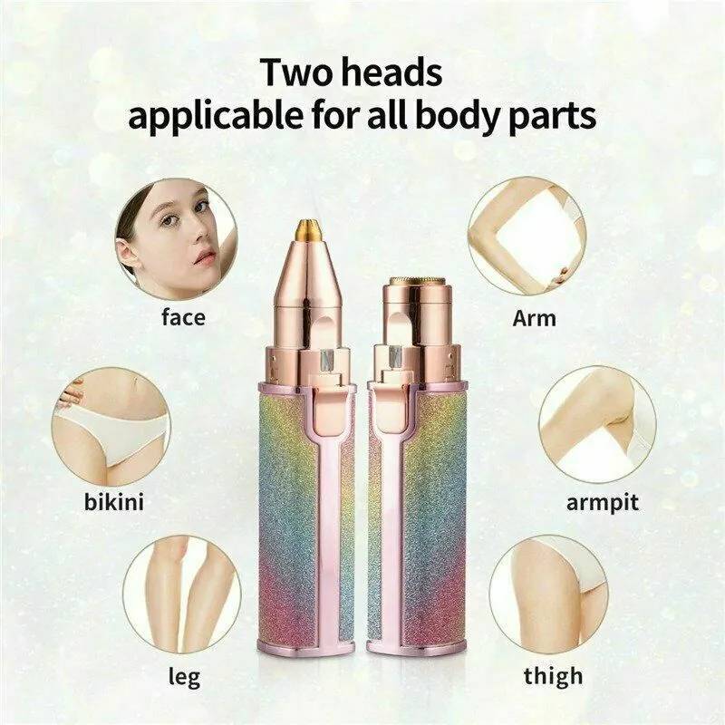 2 in 1 Hair Shaver + Eyebrow Trimmer